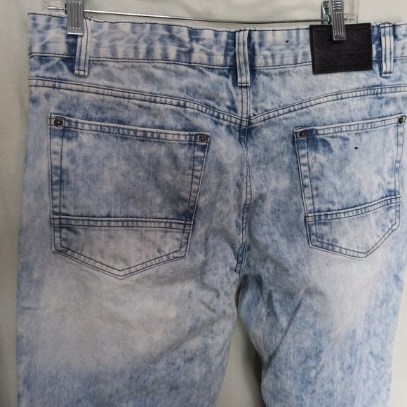 Southpole Distressed Acid Washed Denim Jeans size 36 X 32 (T-330) - Picture 12 of 16